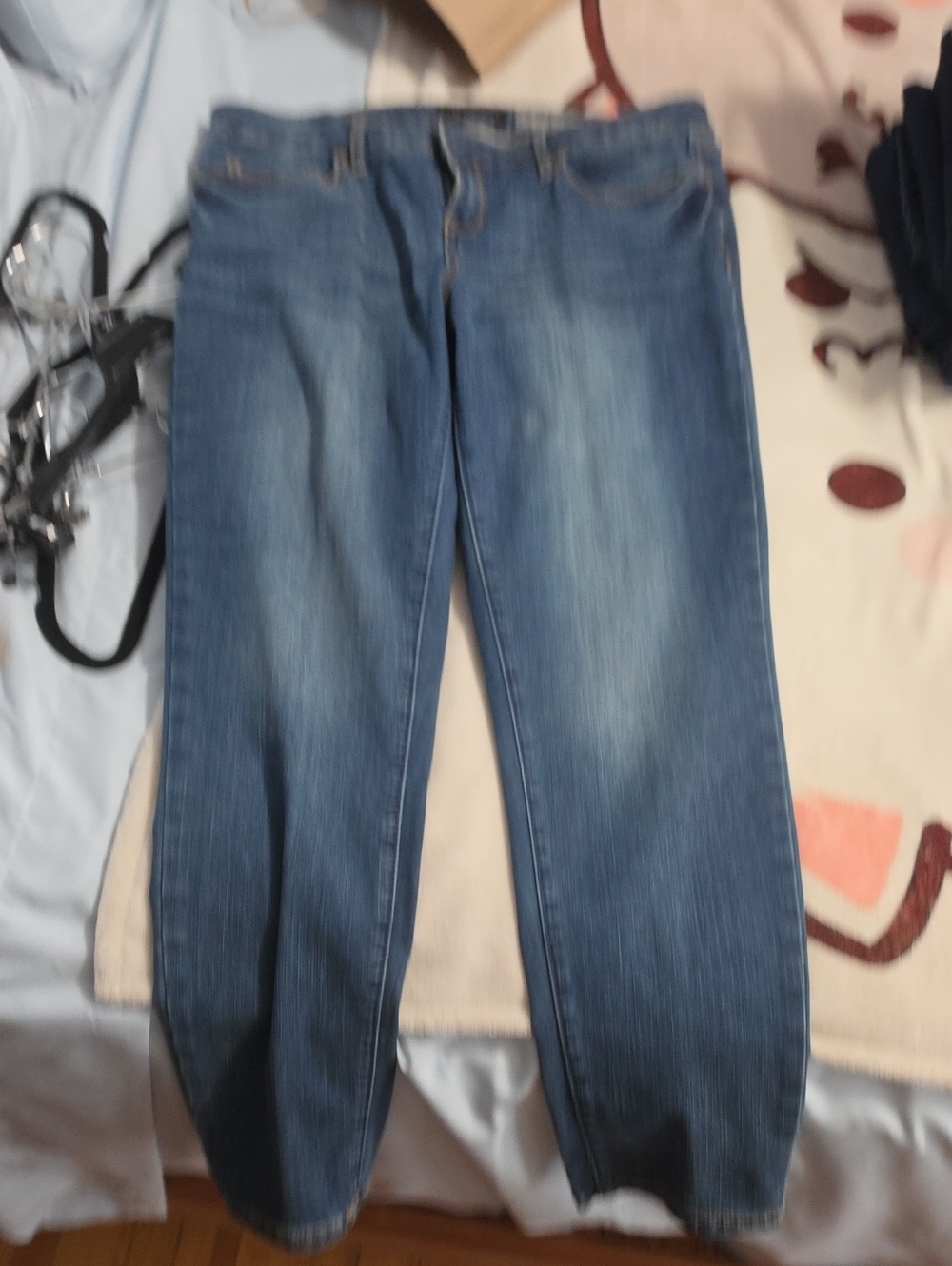 Aeropostale Women's Blue Straight-Leg Jeans